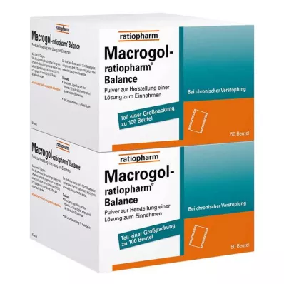 MACROGOL-ratiopharm Balance Plv.z.H.e.L.z.Einn., 100 tk
