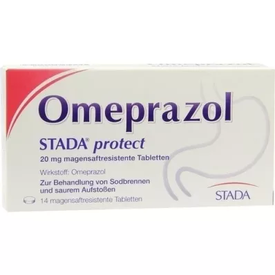 OMEPRAZOL STADA protect 20 mg kõhukese polümeerikattega tabletid, 14 tk