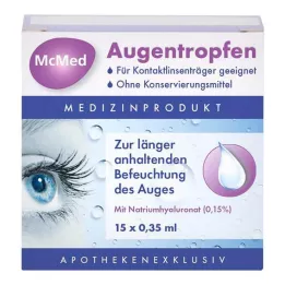 MCMED Silmatilgad üheannuselised pipetid, 15X0,35 ml