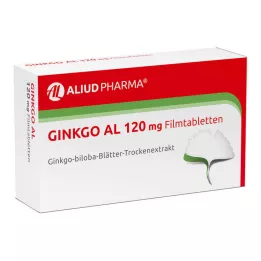 GINKGO AL 120 mg õhukese polümeerikattega tabletid, 30 tk