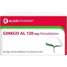 GINKGO AL 120 mg õhukese polümeerikattega tabletid, 120 tk