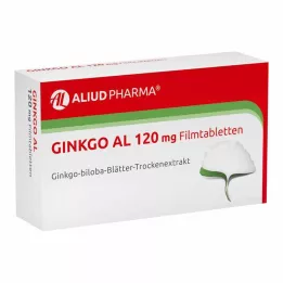 GINKGO AL 120 mg õhukese polümeerikattega tabletid, 120 tk