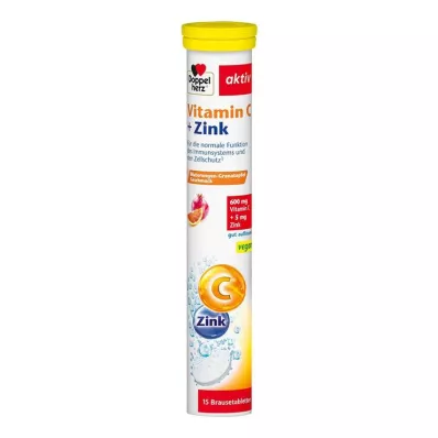 DOPPELHERZ C-vitamiin+tsink kihisevad tabletid, 15 tk
