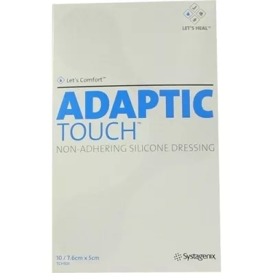 ADAPTIC Touch 5x7,6 cm mittekleepuv silikoonside, 10 tk