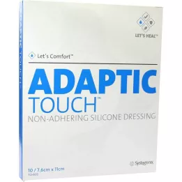ADAPTIC Touch 7,6x11 cm mittekleepuv silikoonside, 10 tk