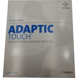 ADAPTIC Touch 20x32 cm mittekleepuv silikoonist haavasidemed, 5 tk