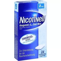 NICOTINELL närimiskumm Cool Mint 2 mg, 24 tk