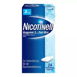 NICOTINELL närimiskumm Cool Mint 2 mg, 24 tk