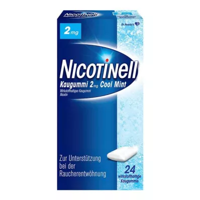 NICOTINELL närimiskumm Cool Mint 2 mg, 24 tk