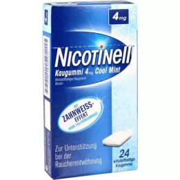 NICOTINELL närimiskumm Cool Mint 4 mg, 24 tk