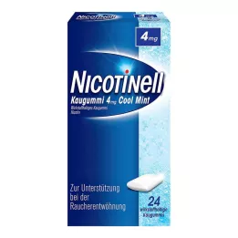 NICOTINELL närimiskumm Cool Mint 4 mg, 24 tk