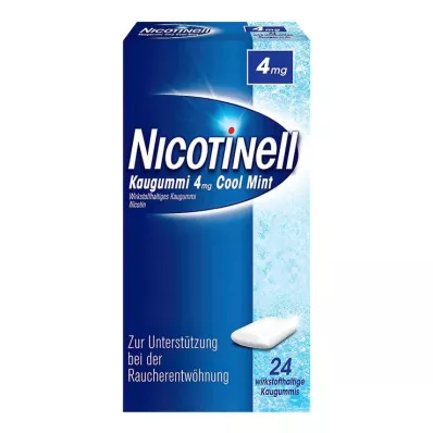 NICOTINELL närimiskumm Cool Mint 4 mg, 24 tk