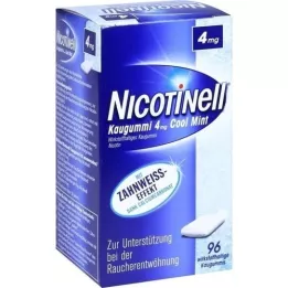 NICOTINELL närimiskumm Cool Mint 4 mg, 96 tk