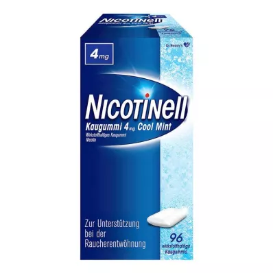 NICOTINELL närimiskumm Cool Mint 4 mg, 96 tk