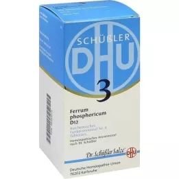 BIOCHEMIE DHU 3 Ferrum phosphoricum D 12 tabletti, 420 tk