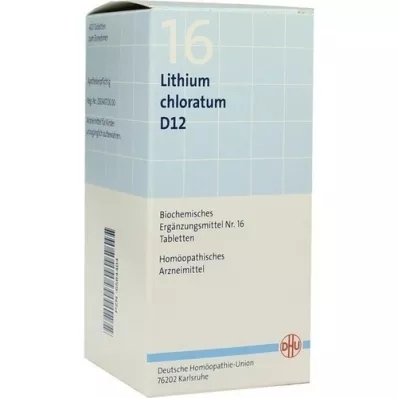 BIOCHEMIE DHU 16 Lithium chloratum D 12 tabletti, 420 tk