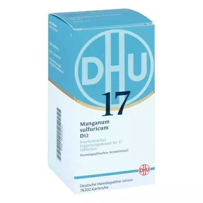 BIOCHEMIE DHU 17 Manganum sulphuricum D 12 tbl, 420 tk