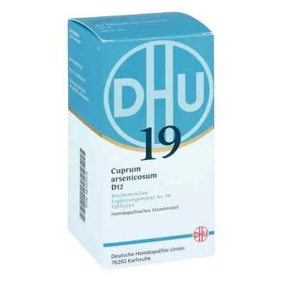 BIOCHEMIE DHU 19 Cuprum arsenicosum D 12 tabletti, 420 tk
