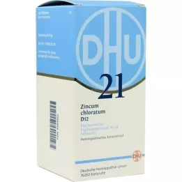 BIOCHEMIE DHU 21 Zincum chloratum D 12 tabletti, 420 tk