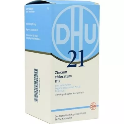 BIOCHEMIE DHU 21 Zincum chloratum D 12 tabletti, 420 tk