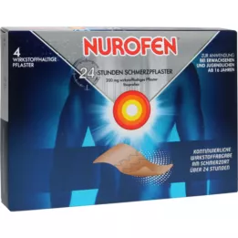 NUROFEN 24-tunnine valuplaaster 200 mg, 4 tk
