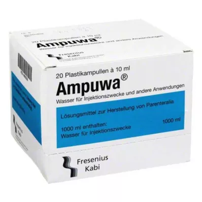 Ampuwa plastikampullid süste-/infusioonilahus, 20X10 ml Ampuwa plastikampullid süste-/infusioonilahus, 20X10 ml