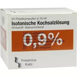 KOCHSALZLÖSUNG 0,9% Pl.Fresenius süstelahus, 20X10 ml