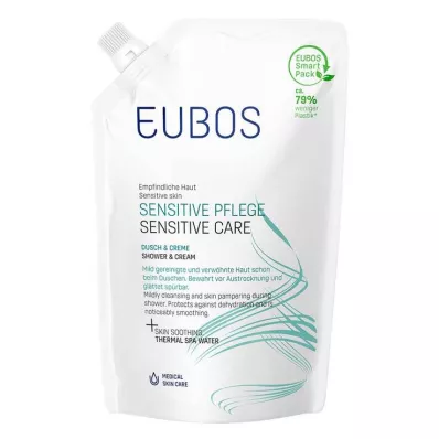 EUBOS SENSITIVE dušš &amp; kreemitäidis, 400 ml