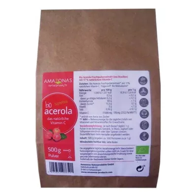 ACEROLA 100% orgaaniline puhas looduslik Vit.C pulber, 500 g ACEROLA 100% orgaaniline puhas looduslik Vit.C pulber, 500 g