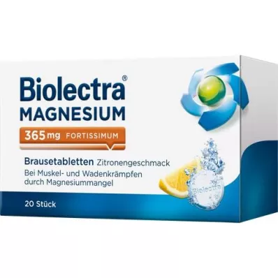 BIOLECTRA Magneesium 365 mg fortissimum lemon, 20 tk