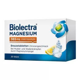 BIOLECTRA Magneesium 365 mg fortissimum lemon, 20 tk