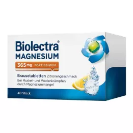 BIOLECTRA Magneesium 365 mg fortissimum lemon, 40 tk