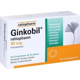 GINKOBIL-ratiopharm 80 mg õhukese polümeerikattega tabletid, 120 tk