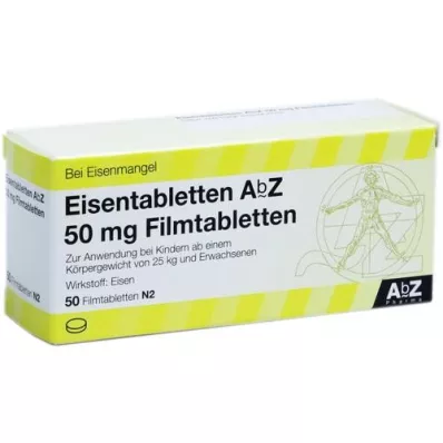 EISENTABLETTEN AbZ 50 mg õhukese polümeerikattega tabletid, 50 tk