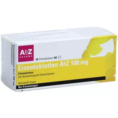 EISENTABLETTEN AbZ 100 mg õhukese polümeerikattega tabletid, 50 tk