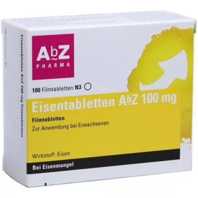 EISENTABLETTEN AbZ 100 mg õhukese polümeerikattega tabletid, 100 tk