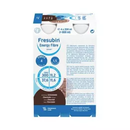 FRESUBIN ENERGY Kiudained DRINK Šokolaadijookide pudel, 4X200 ml