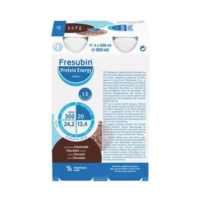 FRESUBIN PROTEIN Energia DRINK Šokolaadijookide pudel, 4X200 ml
