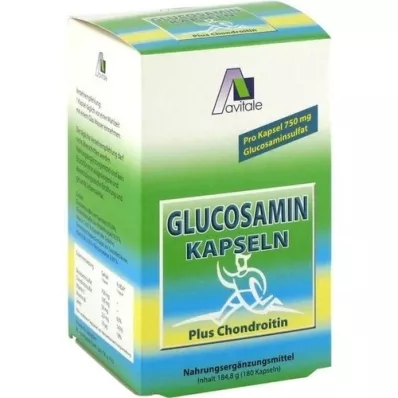 GLUCOSAMIN 750 mg+kondroitiin 100 mg kapslid, 180 tk