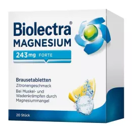 BIOLECTRA Magneesium 243 mg forte Lemon Br. tbl, 20 tk