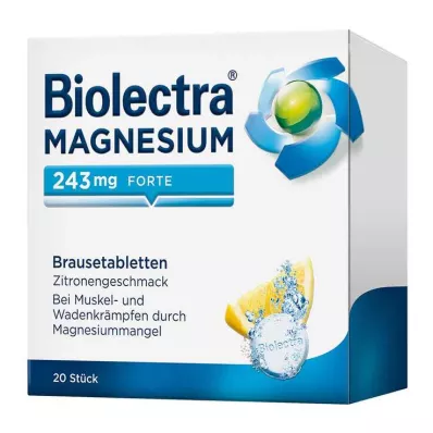 BIOLECTRA Magneesium 243 mg forte Lemon Br. tbl, 20 tk BIOLECTRA Magneesium 243 mg forte Lemon Br. tbl, 20 tk