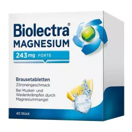 BIOLECTRA Magneesium 243 mg forte Lemon Br. tbl, 40 tk