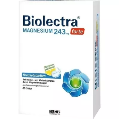 BIOLECTRA Magneesium 243 mg forte Lemon Br. tbl, 60 tk