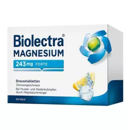 BIOLECTRA Magneesium 243 mg forte Lemon Br. tbl, 60 tk