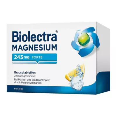 Biolectra® MAGNESIUM 243 mg forte sidrunimaitselised kihisevad tabletid, 60 tk