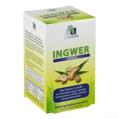 INGWER 500 mg kapslid+vitamiin B1+C, 90 tk INGWER 500 mg kapslid+vitamiin B1+C, 90 tk