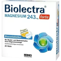 BIOLECTRA Magneesium 243 mg forte oranž pritsimistablett, 20 tk