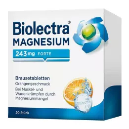 BIOLECTRA Magneesium 243 mg forte oranž pritsimistablett, 20 tk