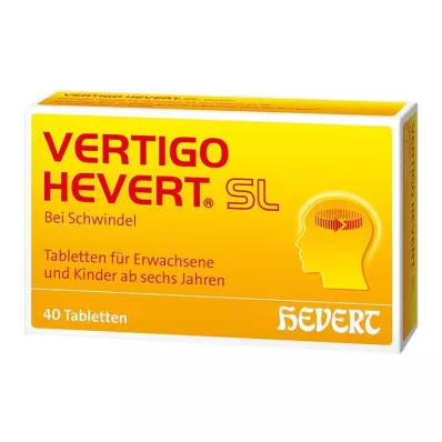 VERTIGO HEVERT SL tabletid, 40 tk