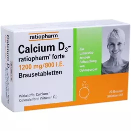 CALCIUM D3-ratiopharm forte kihisevad tabletid, 20 tk